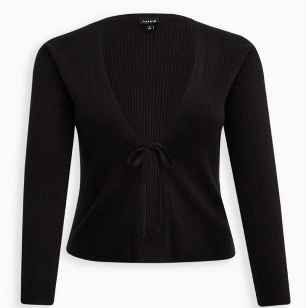 🖤 NWT Torrid ribbed tie cardigan plus size 2 18/20 black